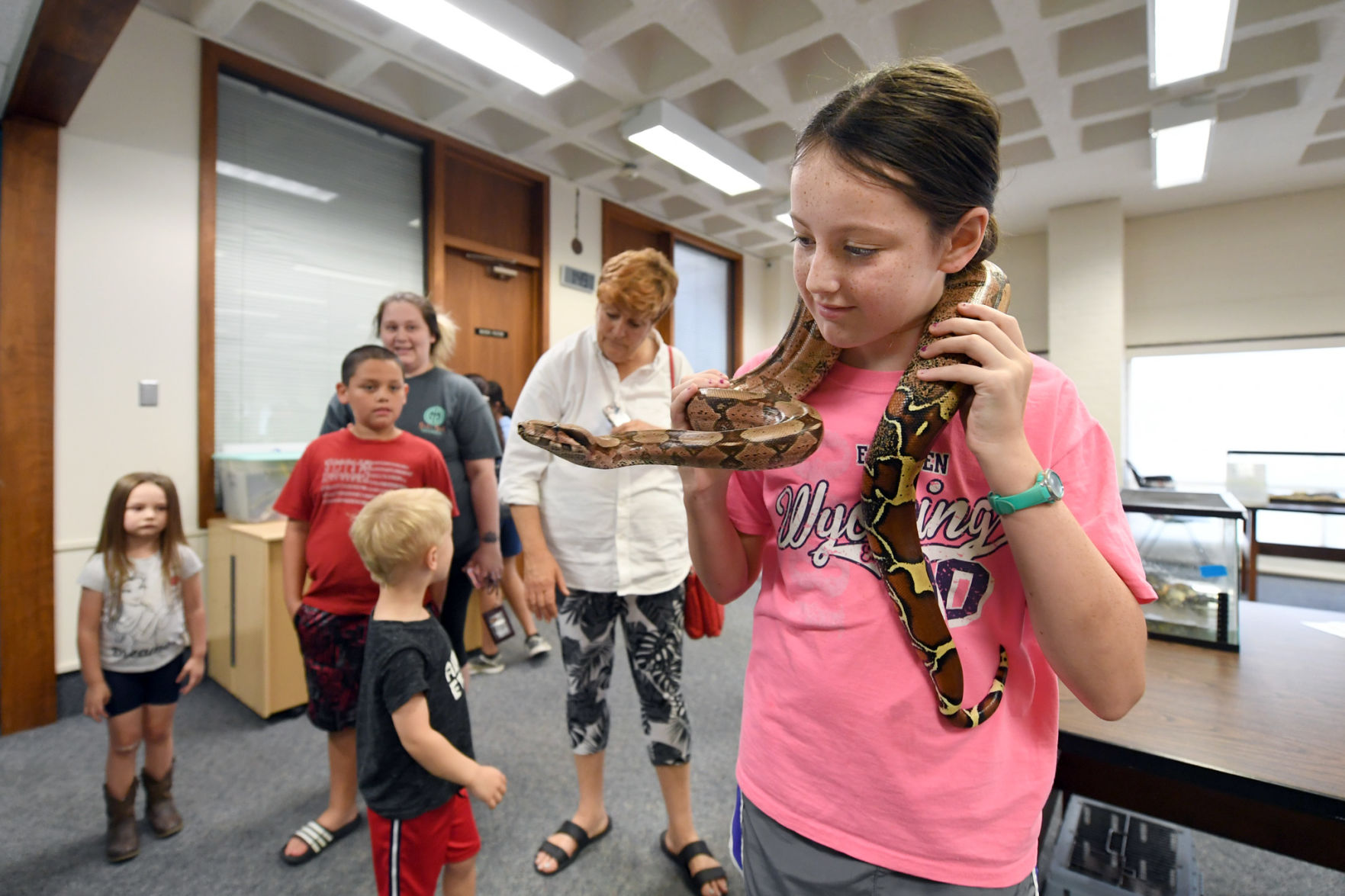 Reptile Day at the library